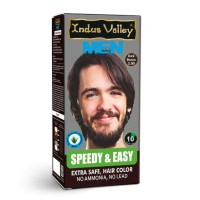 Farba do włosów Men Speedy & Easy, Ciemny brąz, 220 ml, Indus Valley